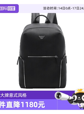 【自营】EA阿玛尼 男士鹰标装饰手提双肩包背包 Y4O409 Y138E