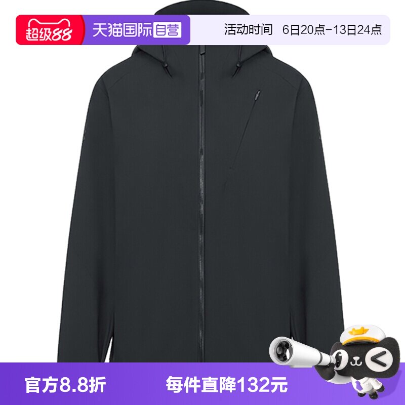【自营】UNDER ARMOUR女连帽舒适宽松运动夹克外套6018502-001