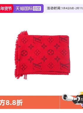 【自营】中古95新路易威登Louis Vuitton LOGOMANIA  羊毛围巾