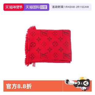 【自营】中古95新路易威登Louis Vuitton LOGOMANIA 羊毛围巾