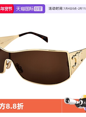 【自营】CELINE墨镜太阳镜金属前卫时尚造型品牌标识轻CL40283U