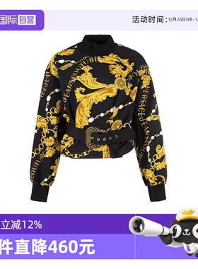 【自营】范思哲 VJC 女士高领短款长袖卫衣运动衫 75HAI311 FS111