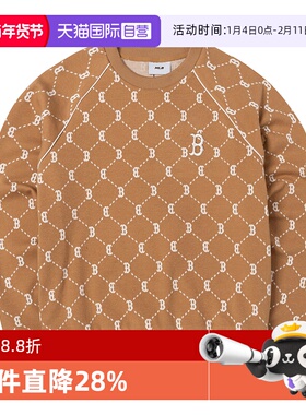 【自营】MLB卫衣男女同款时尚休闲运动服老花长袖套头衫3AMTM0144