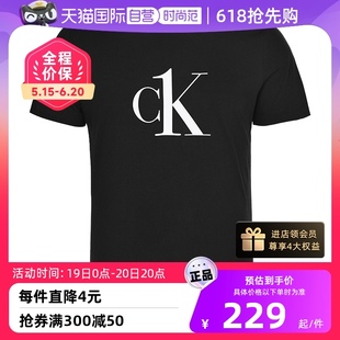 自营 Calvin Klein CK大字母T恤 凯文克莱男士 休闲短袖