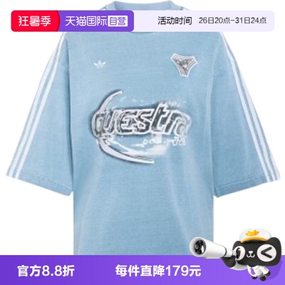 【自营】adidas阿迪三叶草DENIM TEE女子运动休闲短袖T恤KZ5011