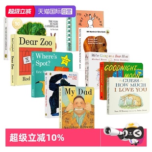 毛毛虫 自营 Toe Head 绘本10册 Goodnight 好饿 卡尔爷爷 Moon From Spot 英文原版 动物园 Where