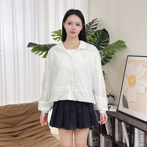 【自营】adidas阿迪达斯三叶草连帽夹克女宽松风衣外套 KS2875
