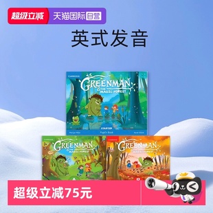 6岁英语教材 剑桥Greenman Magic the Starter 社幼儿3 学龄前启蒙教材 剑桥出版 and B级别学生用书 发音 英式 Forest 自营