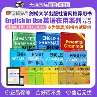 English CAE系列工具书 FCE 剑桥词汇English 自营 剑桥英语语法 Vocabulary Grammar PET Use KET 剑桥语法