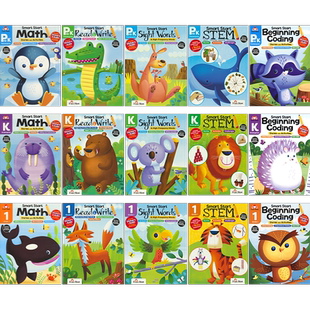 【自营】Evan-Moor Smart Start Math 美国教辅聪慧启蒙系列数学高频词编程STEM 幼儿园-一年级 儿童英语练习册 英文原版进口图书