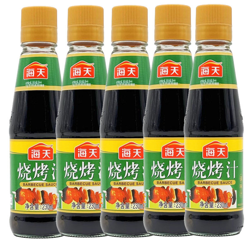 海天烧烤汁230ml商用腌料牛排烤肉酱专用腌制料蘸料叉烧调味酱汁
