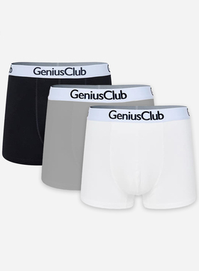 GENIUSCLUB新款平角弹力纯棉街头美式百搭内裤