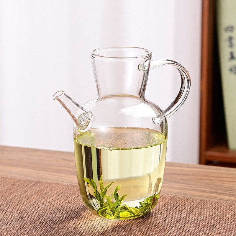 高硼硅新中式仿宋茶壶大容量玻璃泡茶壶500毫升水经注水壶家用