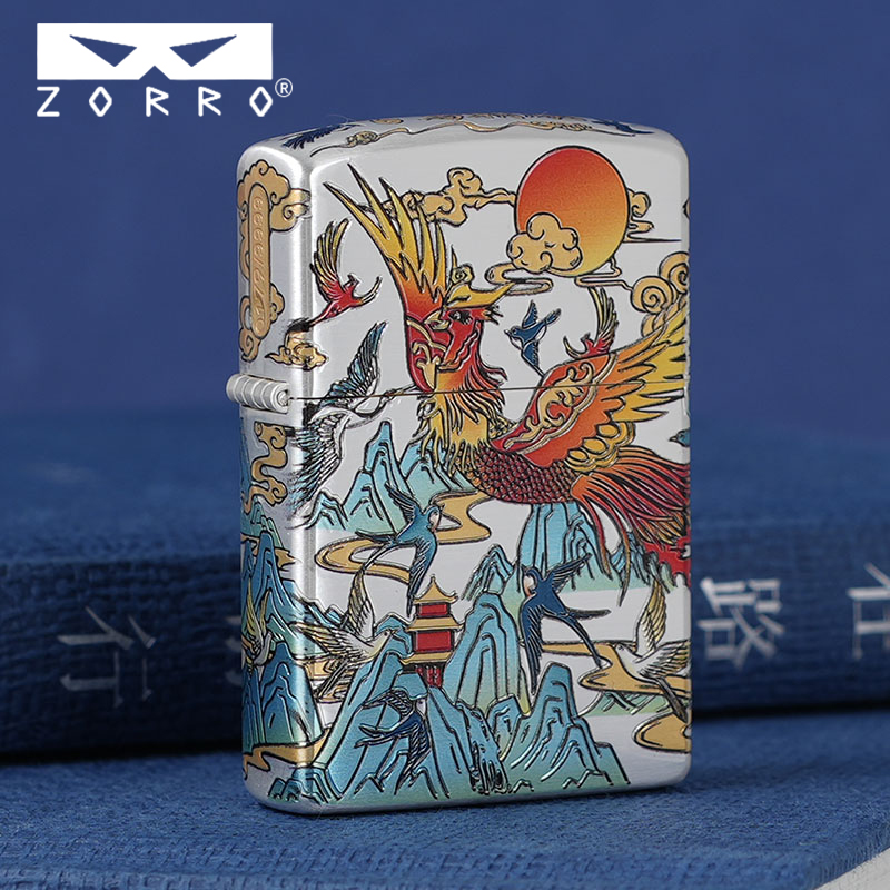 ZORRO佐罗百鸟朝凤煤油打火机