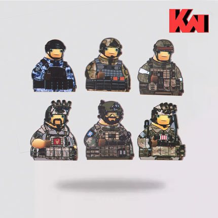 【KWT】奶特司令部奶龙奶娃小尺寸士气章三角洲海豹魔术贴士气章