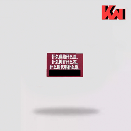 【KWT】种瓜得瓜小尺寸立体文化魔术贴士气章