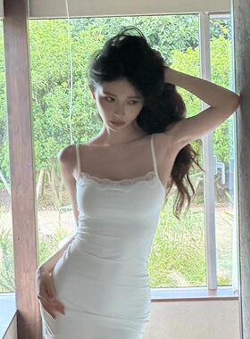 NGMC STUDIO卡戴珊skims吊带连衣裙蕾丝辣妹御姐性感紧身包臀短裙