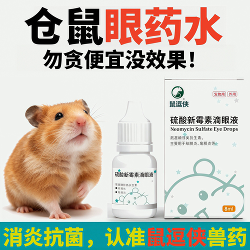 鼠逗侠眼药水仓鼠金丝熊专用