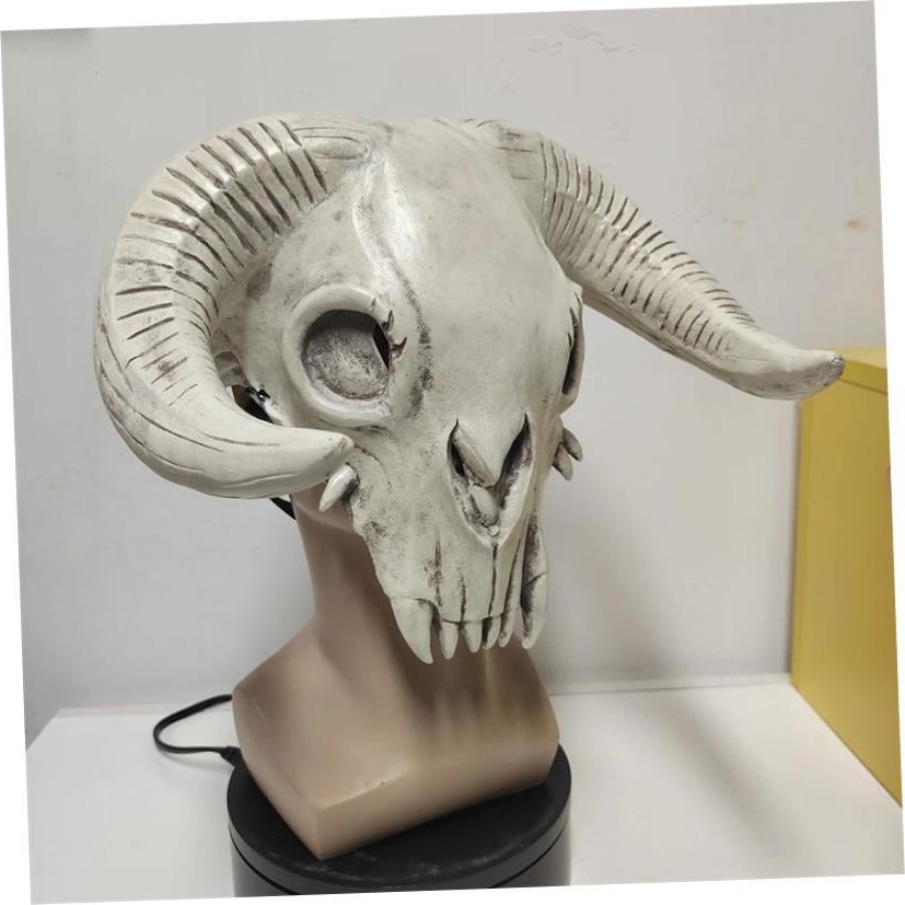 Scary Animal Horn Mask Cow Head Skull Mask Halloween Horror