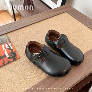 真皮女童皮鞋2026春秋新款儿童鞋公主鞋英伦风女孩单鞋勃肯鞋软底