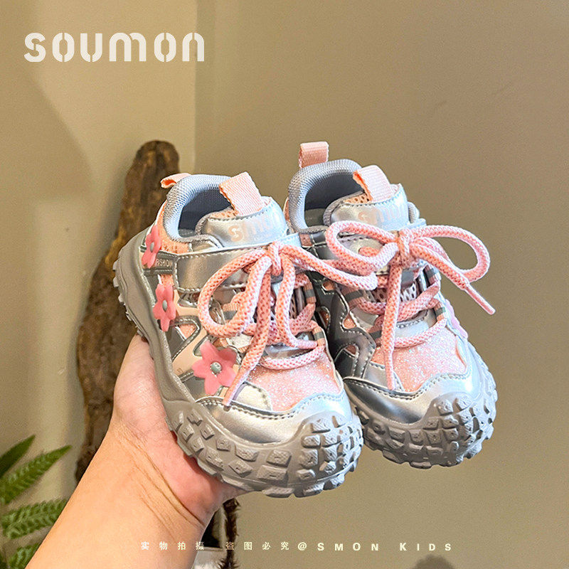 女童运动鞋2026春季新款韩版童鞋儿童老爹鞋轻便软底小童休闲鞋子