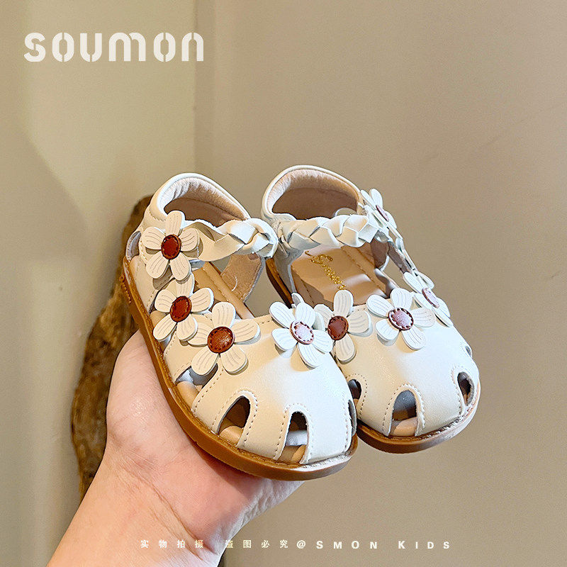 书萌女童凉鞋2026夏季新款小女孩1-3-5岁2儿童公主鞋软底女宝宝鞋
