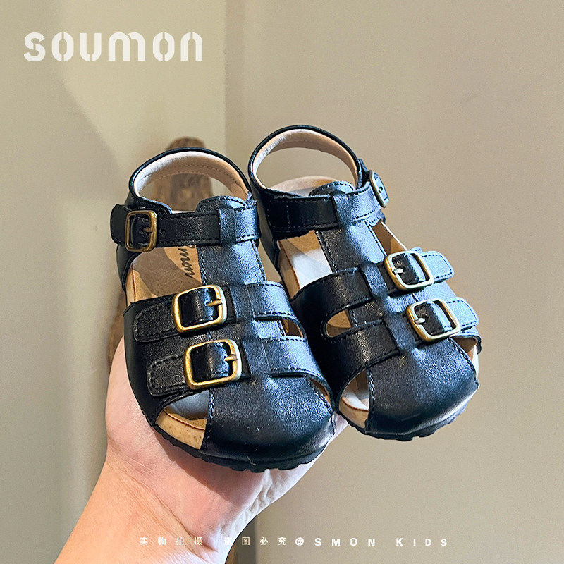 书萌儿童凉鞋2026夏季新小女孩勃肯鞋女童沙滩凉鞋宝宝公主鞋软底