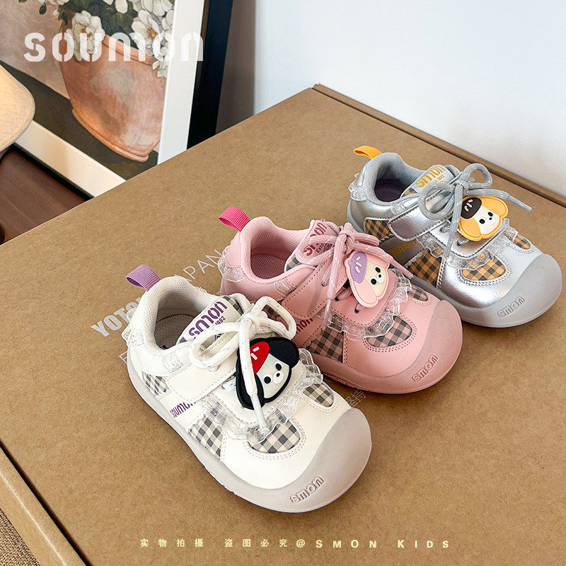 儿童运动鞋卡通可爱女童鞋软底休闲鞋小童阿甘鞋防滑板鞋宝宝鞋子