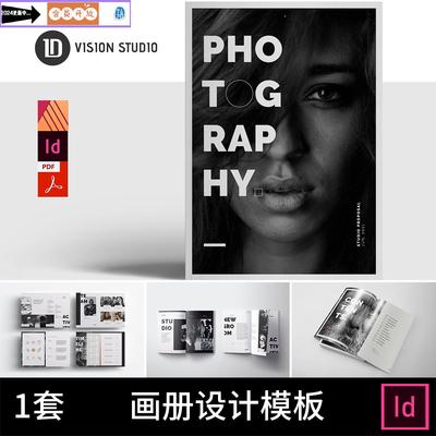 2432国外项目提案摄影杂志作品书籍画册版式排版设计宣传册ID模板