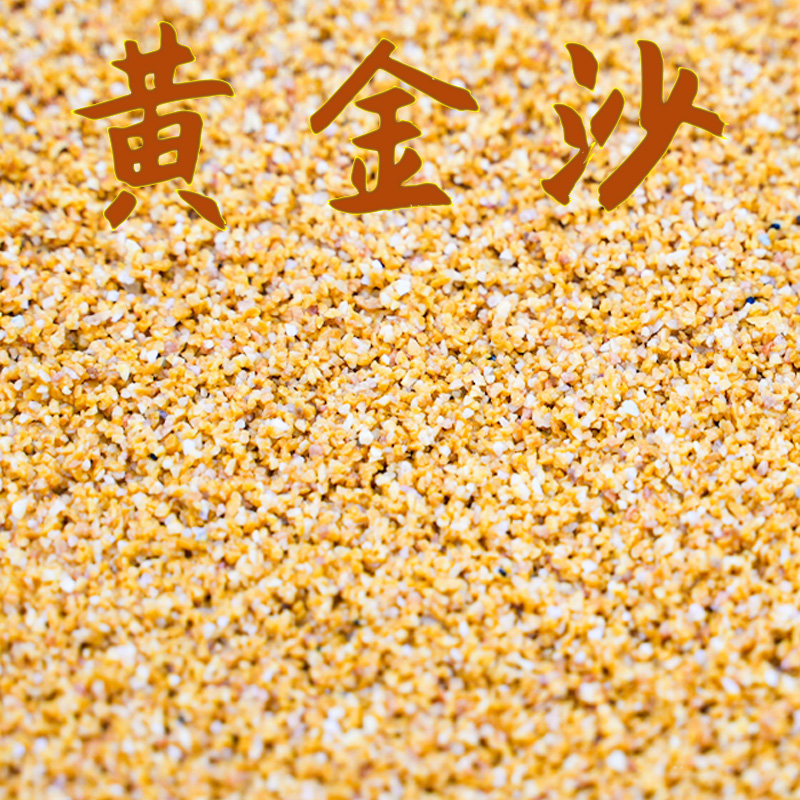 黄金沙三湖南美缸鼠鱼底砂黄色细沙化妆沙水草砂鱼缸造景底沙河沙