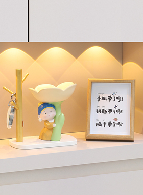 入口大厅斯堪的纳维亚风格珍珠女孩装饰品新房家居客厅装饰乔迁新