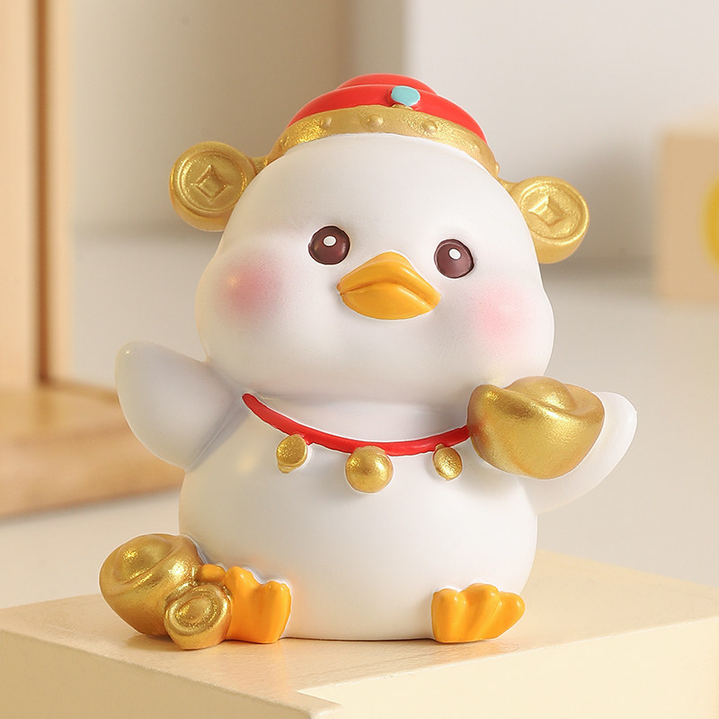网红发财小鸭子摆件工位莫生气情绪稳定神器办公桌面车载装饰礼物,家居饰品,装饰摆件,淘宝优惠券,粉丝福利购,淘宝优惠卷
