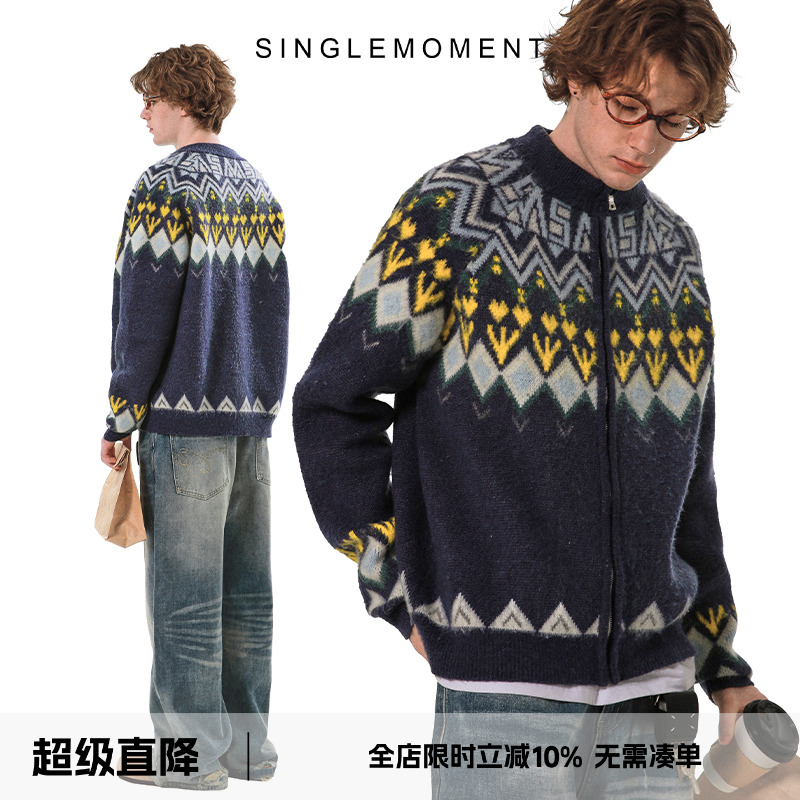SINGLEMOMENT半高领羊毛毛衣