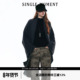 SINGLE 外套通勤保暖上衣女秋 宽松慵懒感毛衣开衫 MOMENT 25AW法式