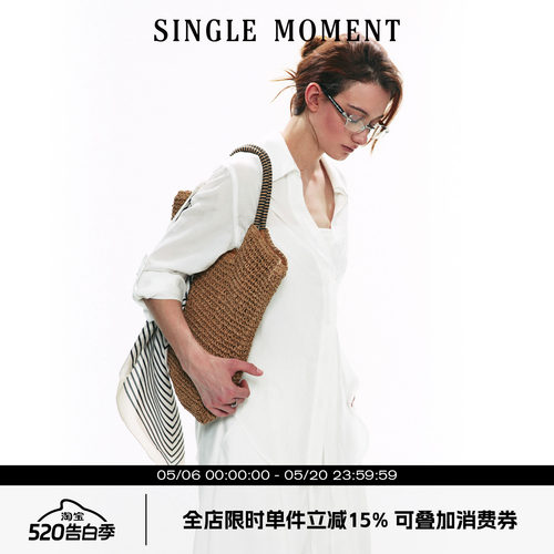 SINGLEMOMENT纯白色衬衫