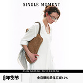 宽松休闲百搭防晒长袖 SINGLE MOMENT25SS纯白天丝亚麻衬衫 衬衣女