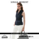 MOMENT 衬衫 26SS法式 休闲风翻领无袖 背心上衣女 夏季 SINGLE