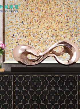 现代会所装饰品创意电视柜工艺品办公室酒店软装配饰家居客厅摆件