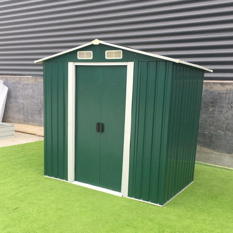 铁皮工具房花园房活动房彩钢活动板房简易框架式房屋农用工具房