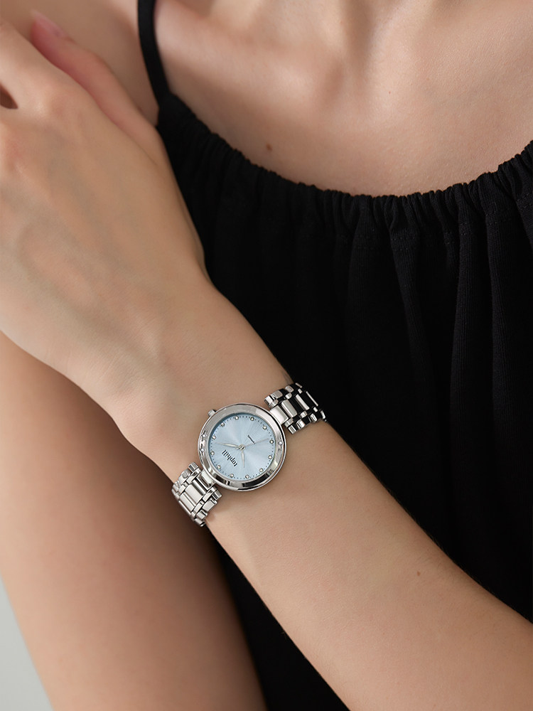 tophill Tuofei Dream Planet Watch Часы для девочек новые легкие Роскошные Нишевые Фиолетовые часы Синий подарок на день рождения Изображение 1