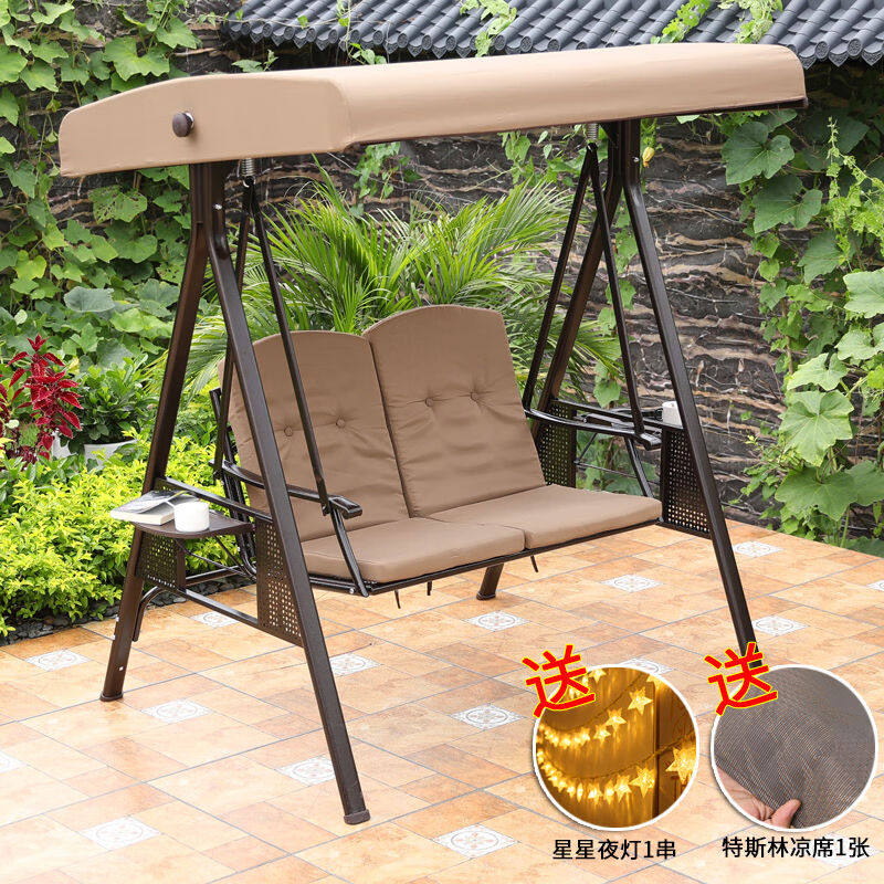 HYQM吊篮藤椅户外秋千庭院吊椅室外铁艺家用阳台藤椅休闲防水摇篮