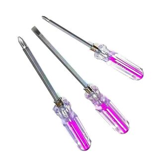 一字螺丝刀小型3mm螺丝刀电工套装维修两用带磁十字一字批起子改