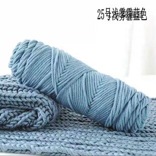 钩帽子的专用线情人棉毛线8股中粗手编帽子流苏头帽护耳手工编织d