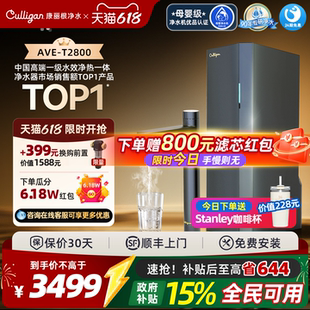 康丽根小黑龙T2800即热家用净水器加热直饮一体机RO反渗透1100G