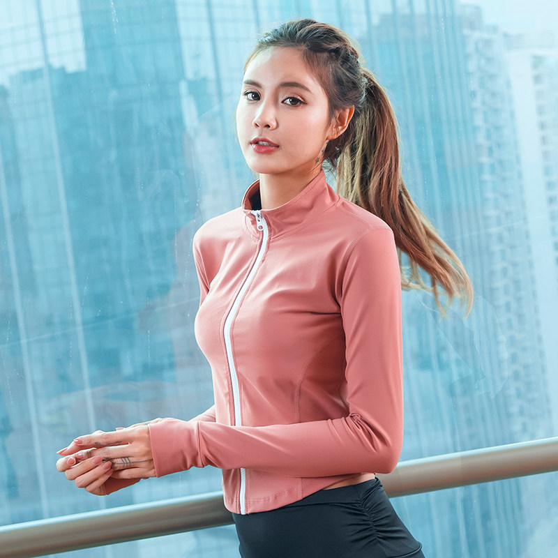 瑜伽服秋冬上衣外套女跑步运动休闲速干拉链开衫户外穿长袖健身衣|msdalam kategori sukan/pakaian kasual, jaket sukan/kot - dari Buy2taobao.com untuk memberikan perkhidmatan ejen Taobao profesional membeli