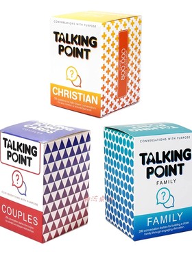 英文版现货 talking point 说到点子上了 情侣问答对话卡牌桌游