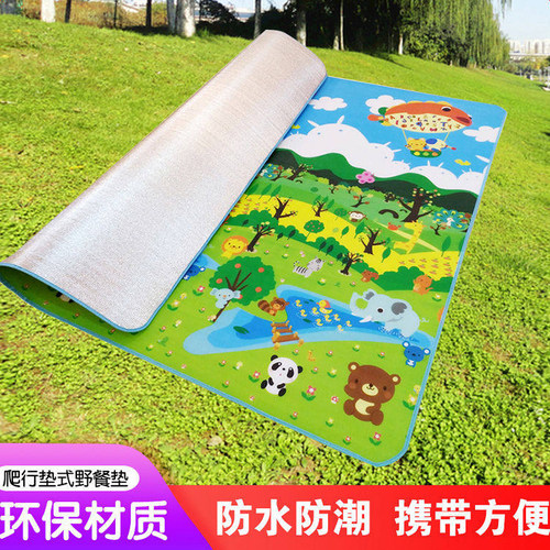 薄款爬爬垫送收纳袋整体春游垫