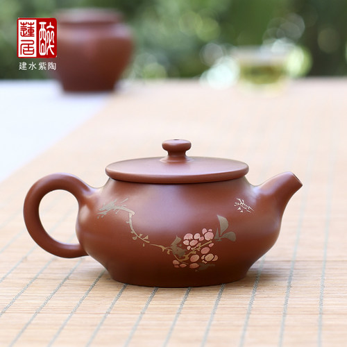 云南建水紫陶功夫茶壶
