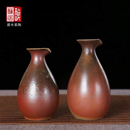 李正龙柴烧小酒壶酒具
