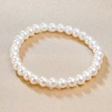 Ювелирное украшение из жемчуга, эластичный ремень, изысканный браслет из бусин, 6mm